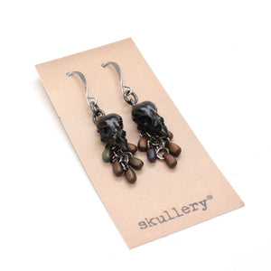 rusty bird earrings