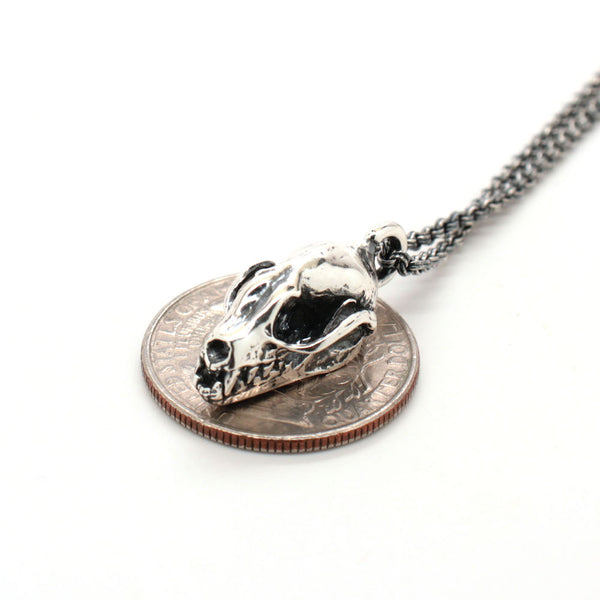 Amazon.com: Red Fox Skull Pendant Necklace, Handmade Animal Jewelry in  Pewter : Handmade Products