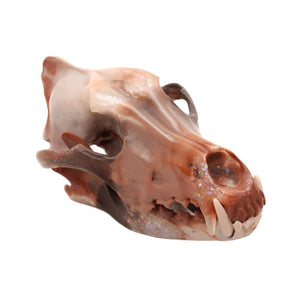 BOULDER OPAL wolf skull I