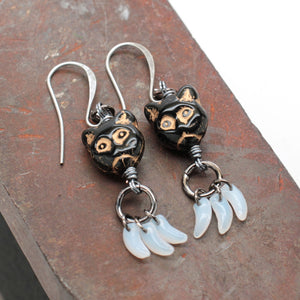 cat scratch earrings