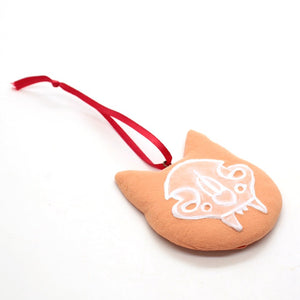 gingerdead cat ornament - preorder