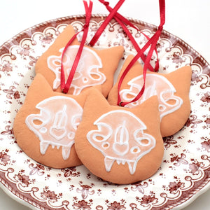 gingerdead cat ornament - preorder