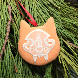 gingerdead cat ornament - preorder