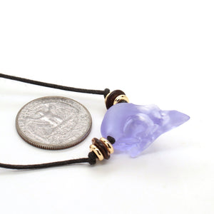 seaglass sparrow skull necklace blind box