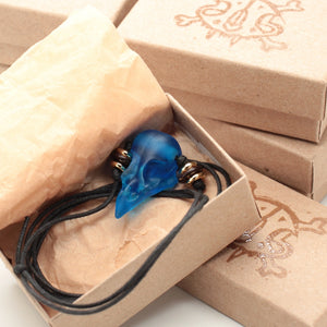 seaglass sparrow skull necklace blind box