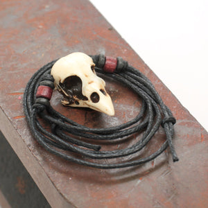 sparrow skull necklace