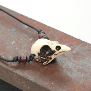 sparrow skull necklace