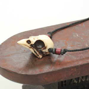 sparrow skull necklace
