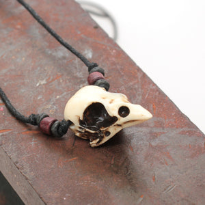 sparrow skull necklace