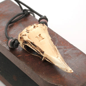 magpie skull necklace