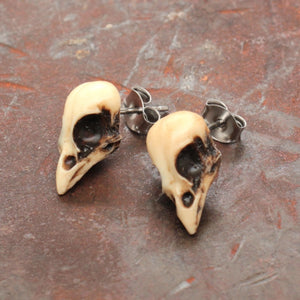 mini sparrow studs - bone