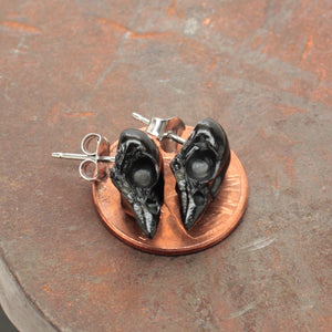 mini sparrow studs - black