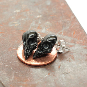 mini sparrow studs - black