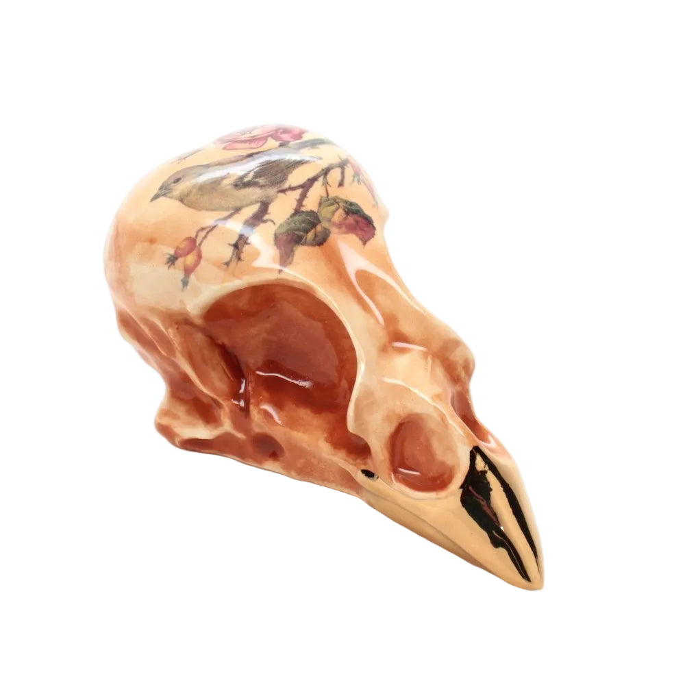 ceramic sparrow skull ii