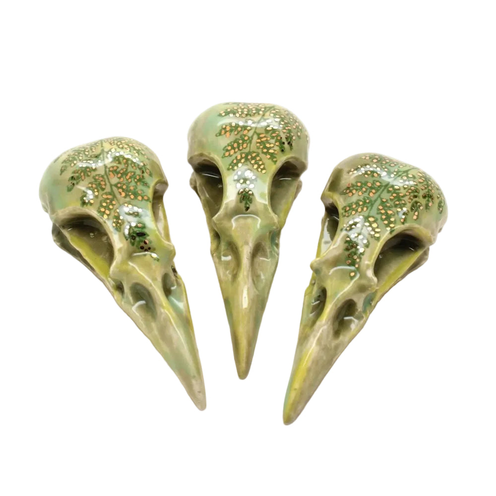 ceramic magpie skull iii