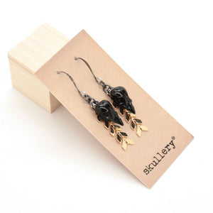 black and gold earrings