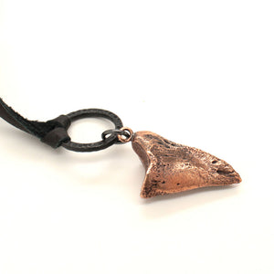 bronze deer coffin bone necklace