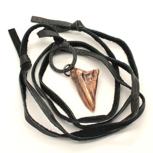 bronze deer coffin bone necklace