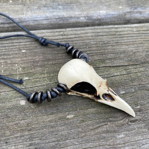 magpie skull necklace